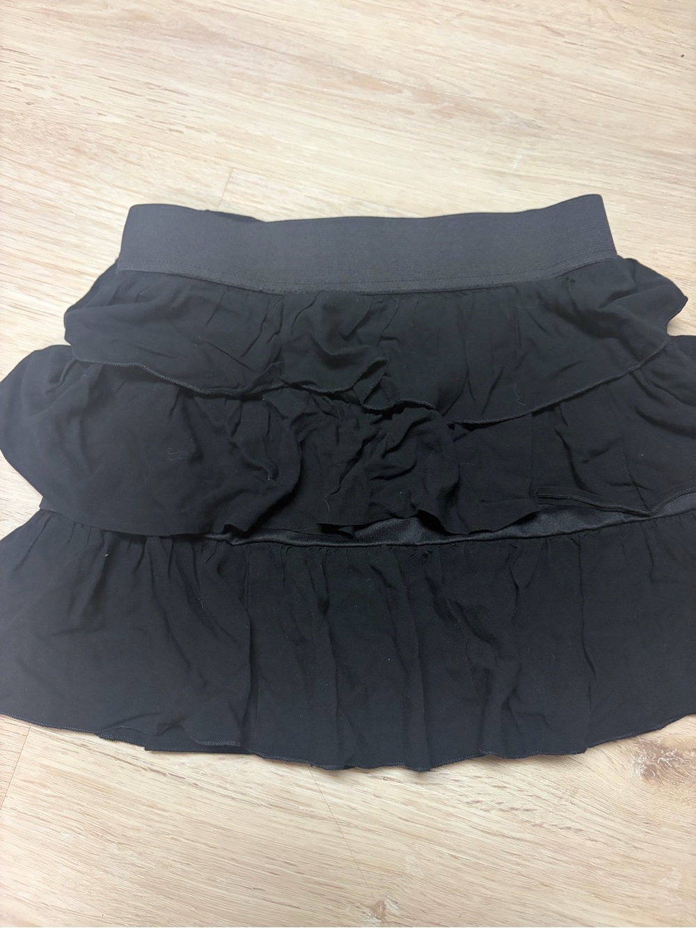 Black Tiered Ruffle Skirt - Women